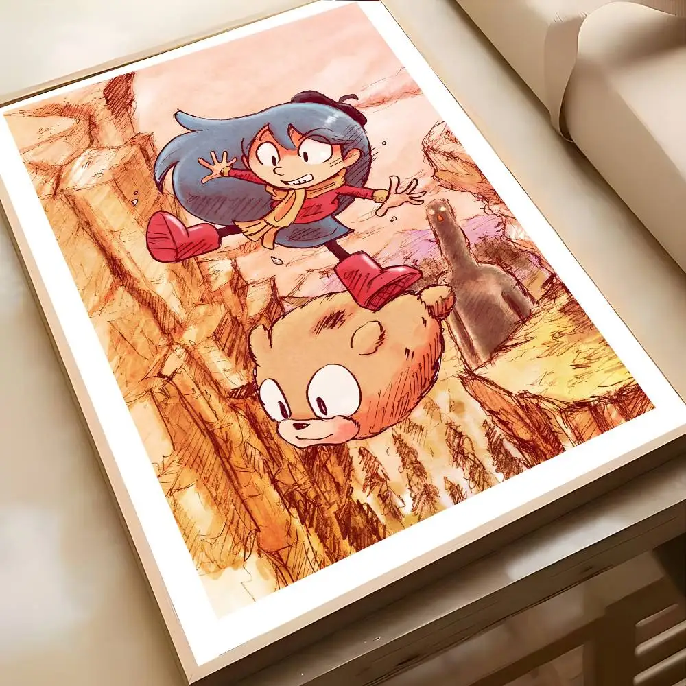 Jump Cartoon Hilda Wall Art