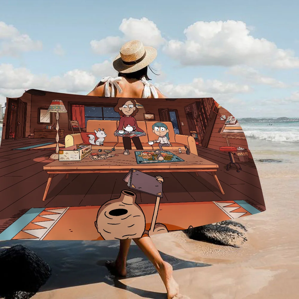 New Collection Hilda Cartoon Microfiber  Beach Towels