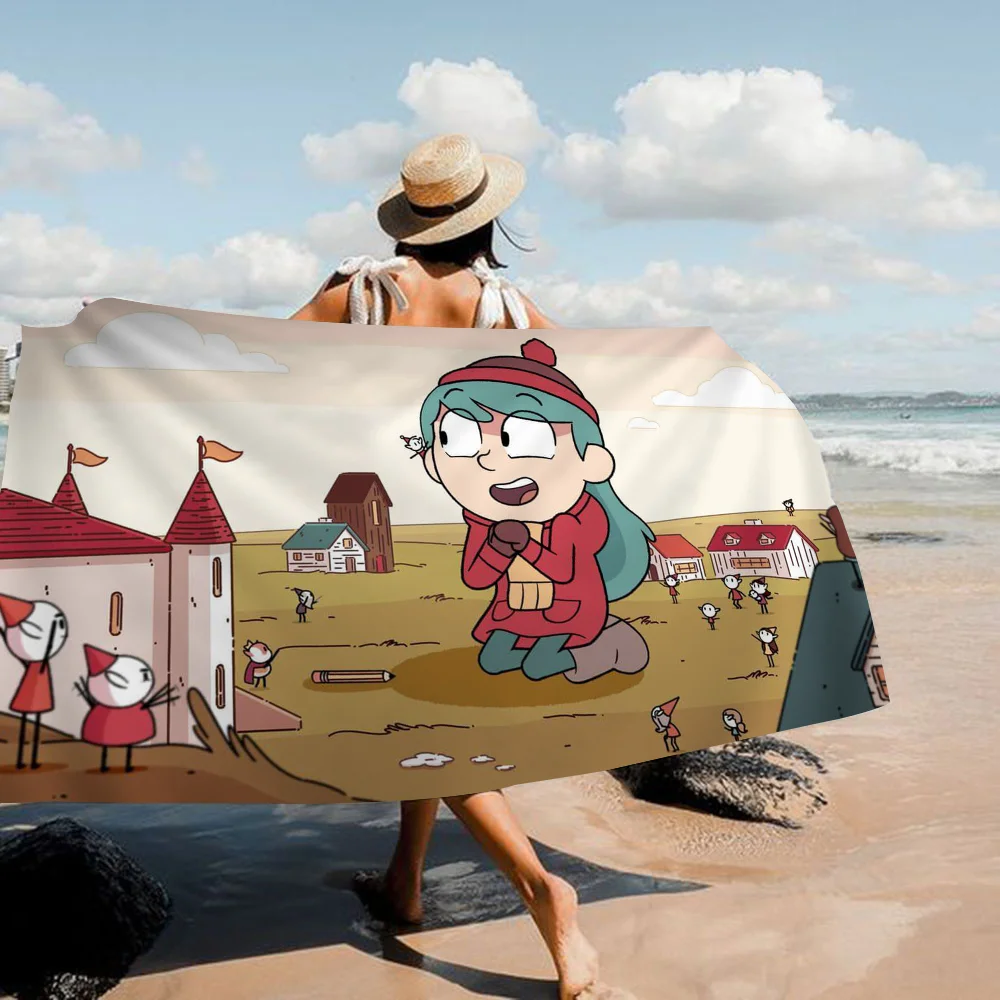 New Collection Hilda Cartoon Microfiber  Beach Towels