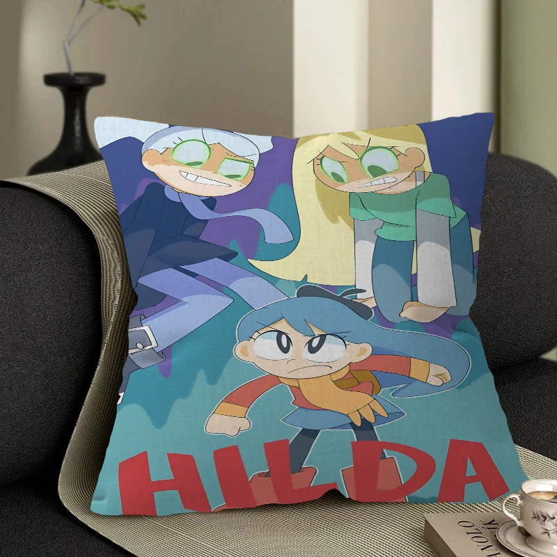 Angry Hilda Cover Throw Pillow