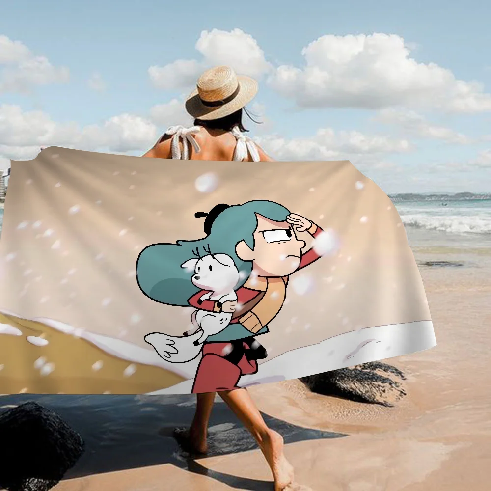 High Quality Hilda Cartoon Microfiber  Beach Towels
