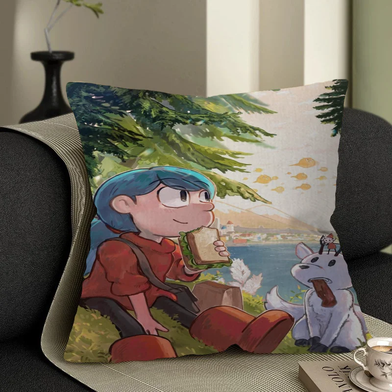 Eat Sanwich Hilda Cover Throw Pillow