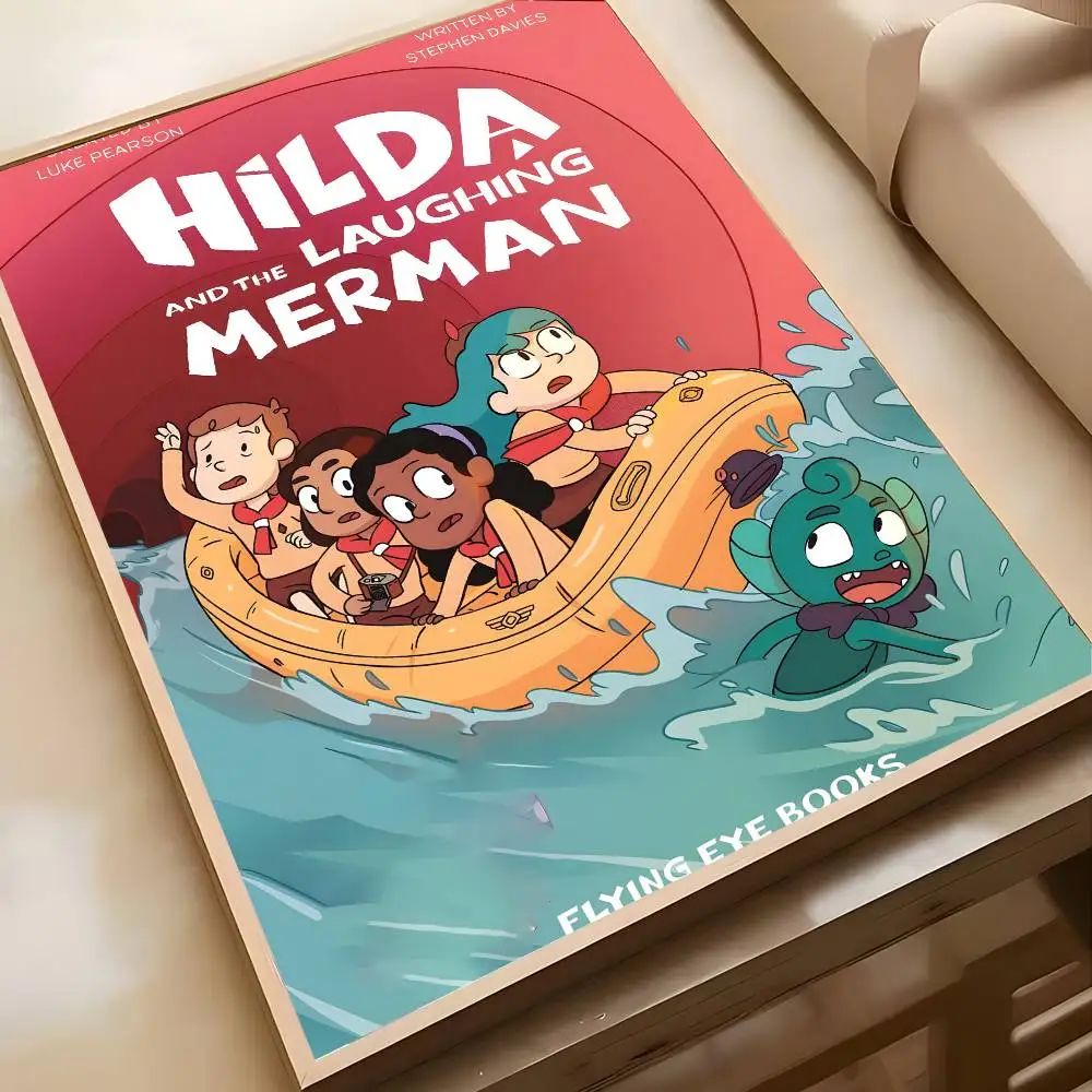 Flying Eye Book Cartoon Hilda Wall Art