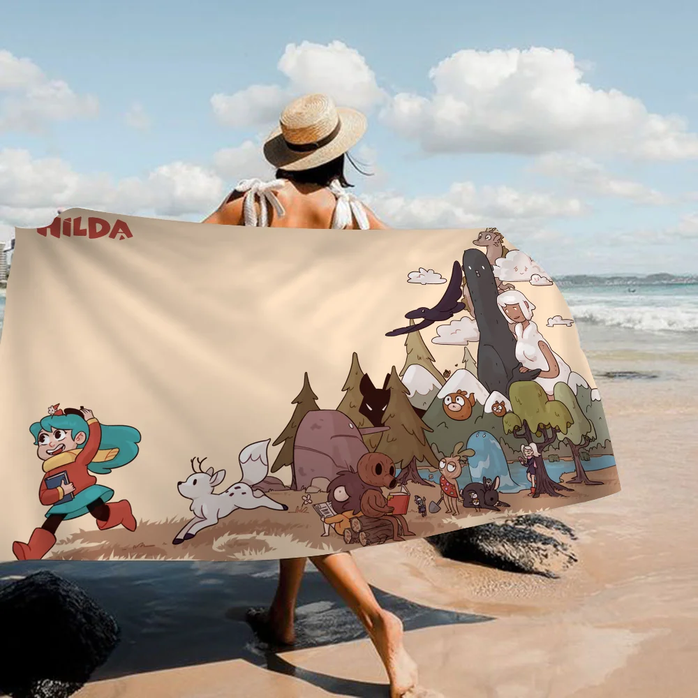 Must Have Hilda Cartoon Microfiber  Beach Towels