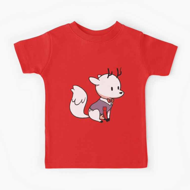 Hildas Funny Twig Cute Deerfox In Tuxedo Kids T-shirt - Image 5