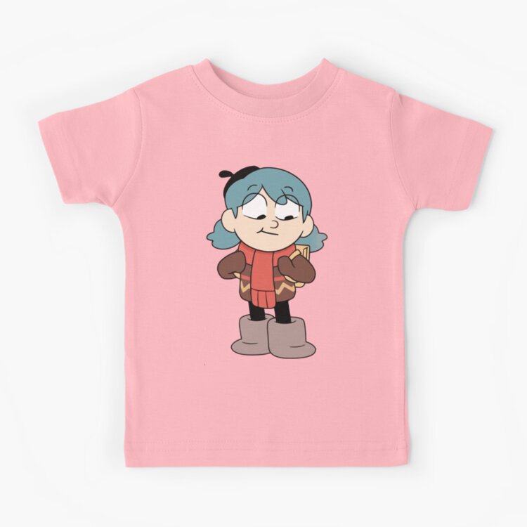 Hilda Is Smilying Withfunny Cute Blue Poached Kids T-shirt - Image 2