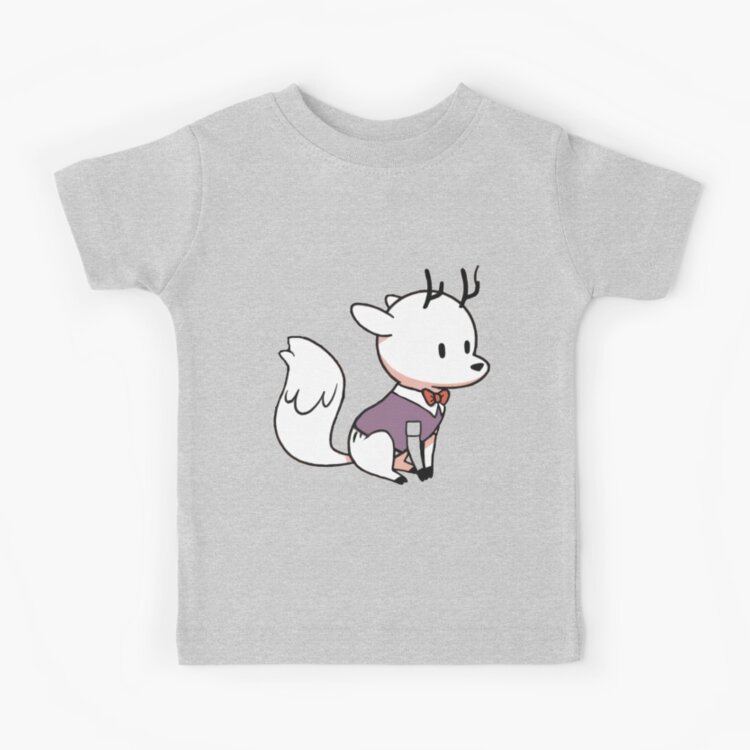 Hildas Funny Twig Cute Deerfox In Tuxedo Kids T-shirt - Image 4