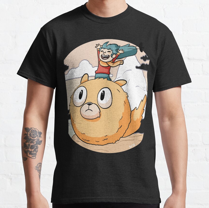 Hilda Netflix Flying On Cute Dog T-shirt - Image 2