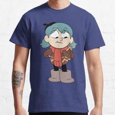 Hilda Is Smilying Withfunny Cute Blue Poached T-shirt