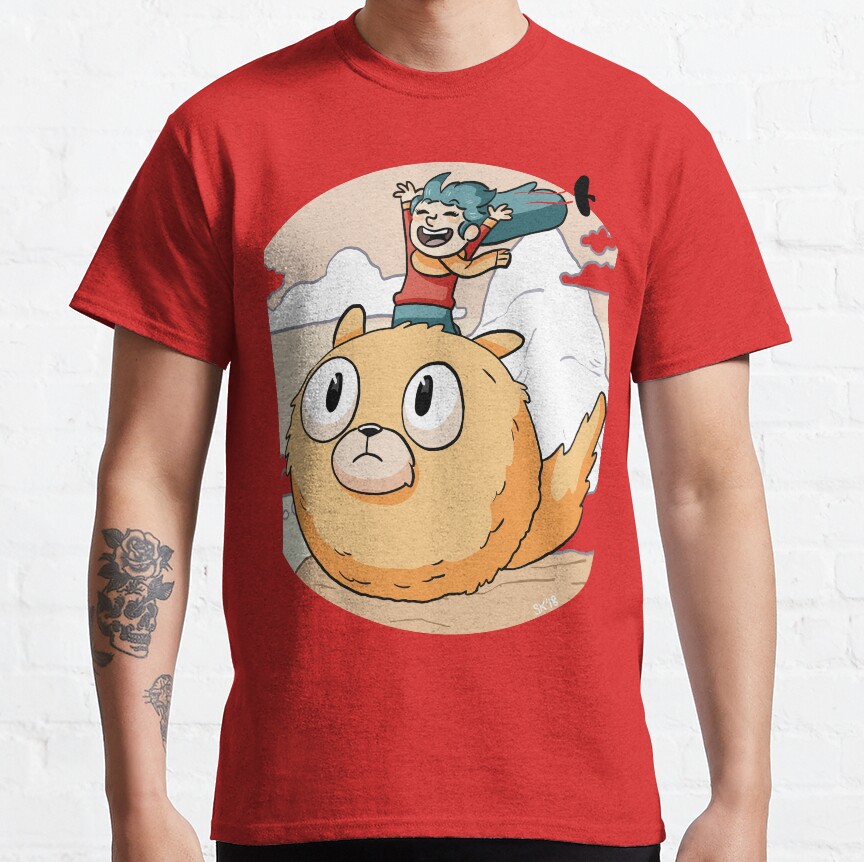 Hilda Netflix Flying On Cute Dog T-shirt - Image 5