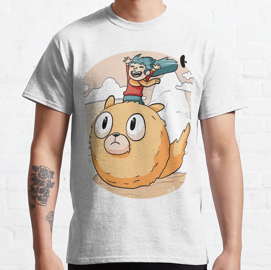 Hilda Netflix Flying On Cute Dog T-shirt