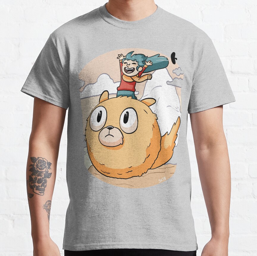 Hilda Netflix Flying On Cute Dog T-shirt - Image 3