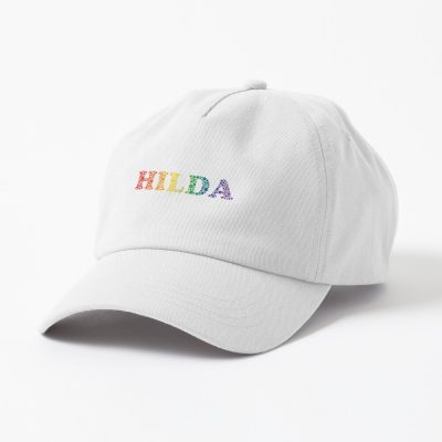 Hilda Name Fun Rainbow Bubbles Lgbt Pride Design Cap