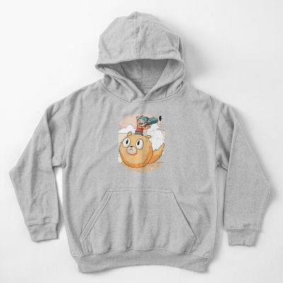 Hilda Netflix Flying On Cute Dog Kids Hoodie