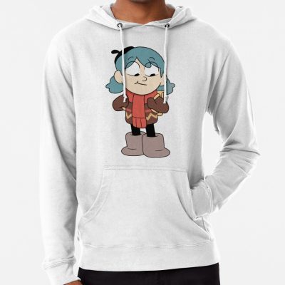 Hilda Is Smilying Withfunny Cute Blue Poached Hoodie