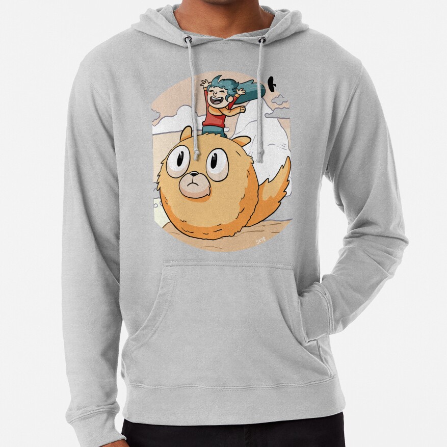 Hilda Netflix Flying On Cute Dog Hoodie - Image 4
