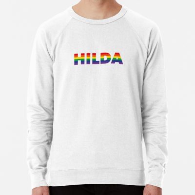 Hilda Name Rainbow Flag Lgbt Pride Design Sweatshirt