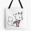 Hildas Funny Twig Cute Deerfox In Tuxedo Tote Bag