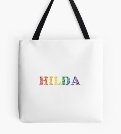 Hilda Name Fun Rainbow Bubbles Lgbt Pride Design Tote Bag
