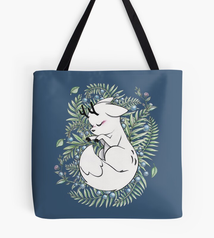 Deer Fox Tote Bag