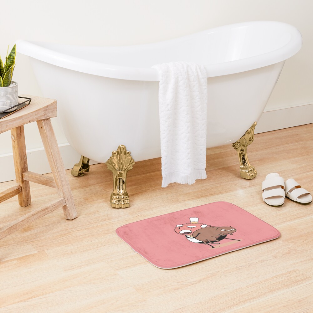 Cute Hilda Netflix 5 Hilda Mayor And Cat Birthday Gift Cute Best Salling Bath Mat - Image 2