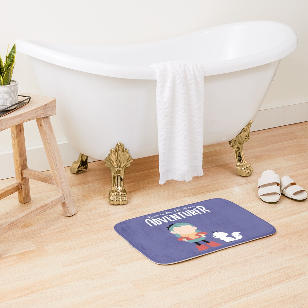 The Life Of An Adventurer Bath Mat - Image 2