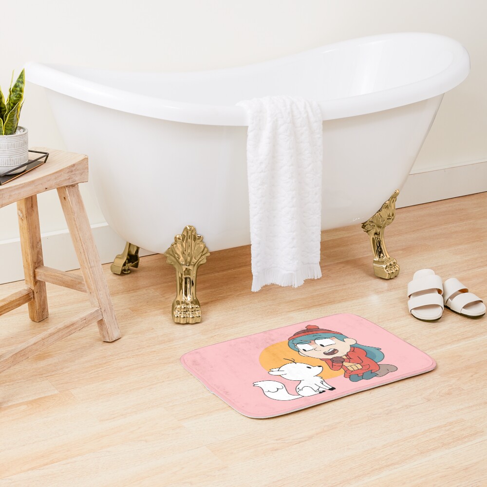 Hilda Twig Of Hilda Netflix Cute Girl Hilda Happy Days Gifts Birthday Bath Mat - Image 2