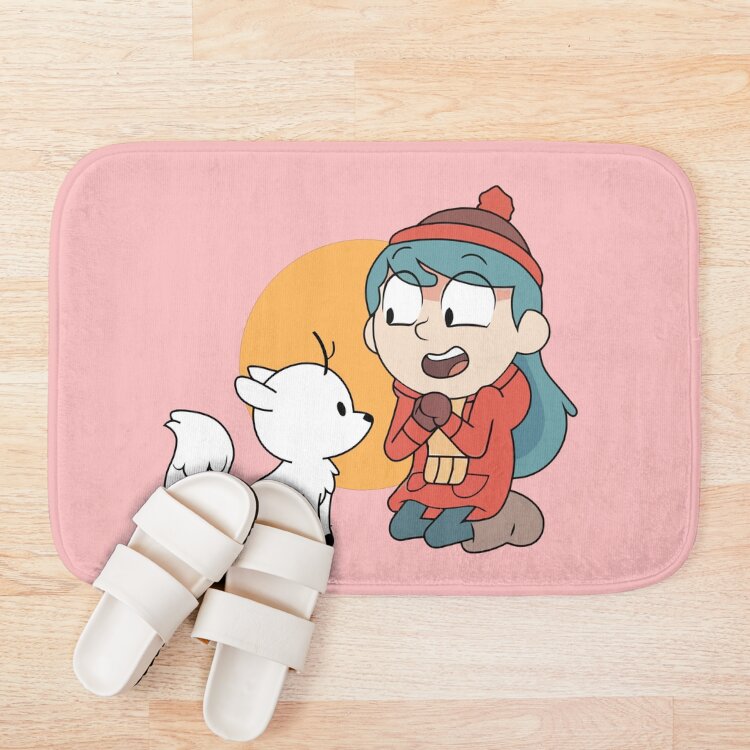 Hilda Twig Of Hilda Netflix Cute Girl Hilda Happy Days Gifts Birthday Bath Mat - Image 3