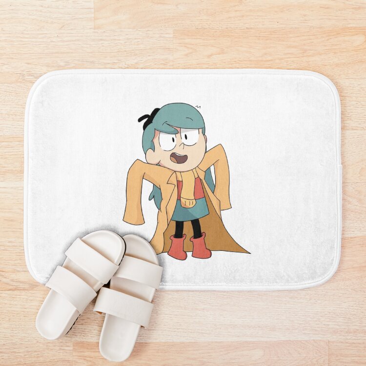Hilda Funny Dresses In Cute Yellow Big Coat Bath Mat - Image 3