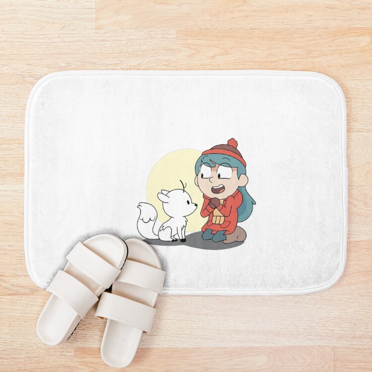 Go Hilda Netflix 003 Hilda And Twig Cartoon Kids Show Bath Mat - Image 3