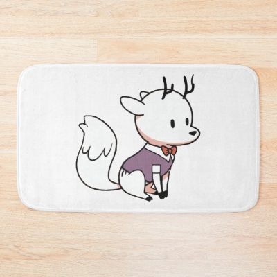 Hildas Funny Twig Cute Deerfox In Tuxedo Bath Mat