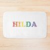 Hilda Name Fun Rainbow Bubbles Lgbt Pride Design Bath Mat