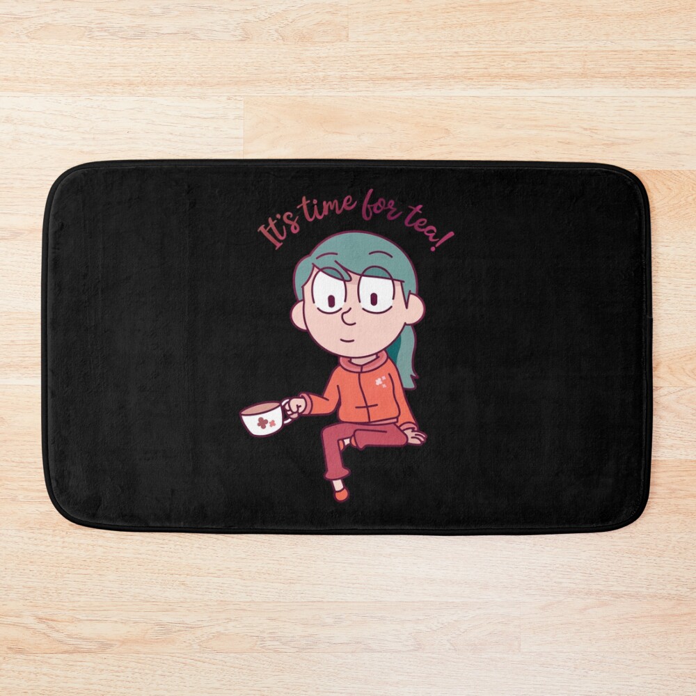 Hilda Loves Tea Sticker Bath Mat