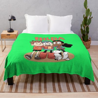 Hilda Hilda Netflix Hilda Woodman Cute Cartoon Throw Blanket