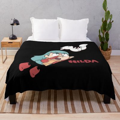 Hilda With Cat Throw Blanket