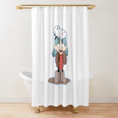 Sleeping Twig Hilda Netflix Hilda Hilda Twig Hildanetflix Hilda Netflix Hilda Twig Cartoon Kids Show Hilda Twig Sleeping Twig Hildatwignetflix Shower Curtain