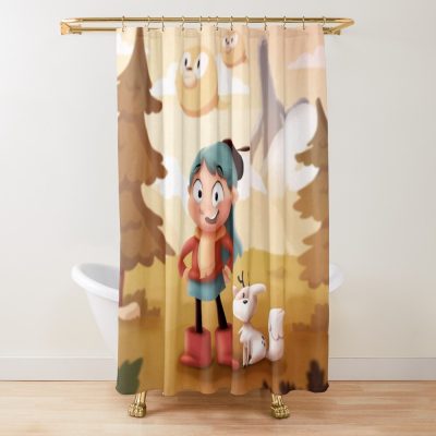 Hilda 002Bn Custom Design Pillow  Curtain Shower Curtain