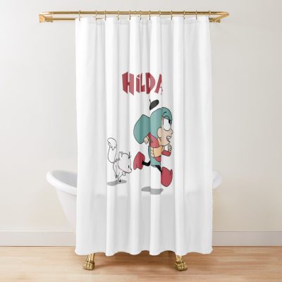 Netflix Hilda Hilda Twig Hildanetflix Hilda Netflix Hilda Twig Cartoon Kids Show Hilda Twig Sleeping Twig Hildatwignetflix Hilda Twig Netflix Shower Curtain