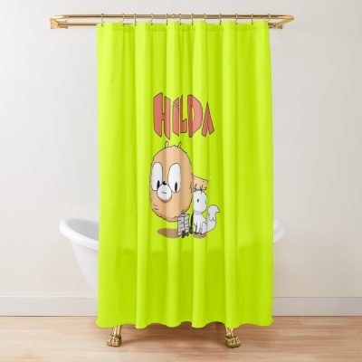 Cute Hilda Netflix 007 Hilda Mayor And Cat Birthday Gift Cute Best Salling Shower Curtain