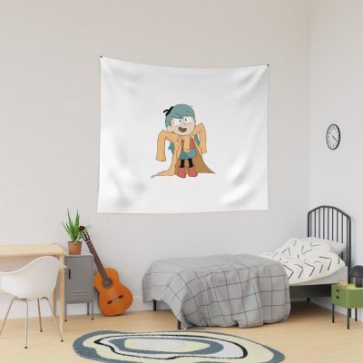 Hilda Funny Dresses In Cute Yellow Big Coat Tapestry