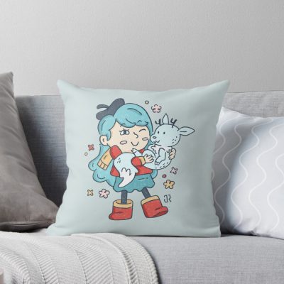 Hilda And Twig Throw Pillow